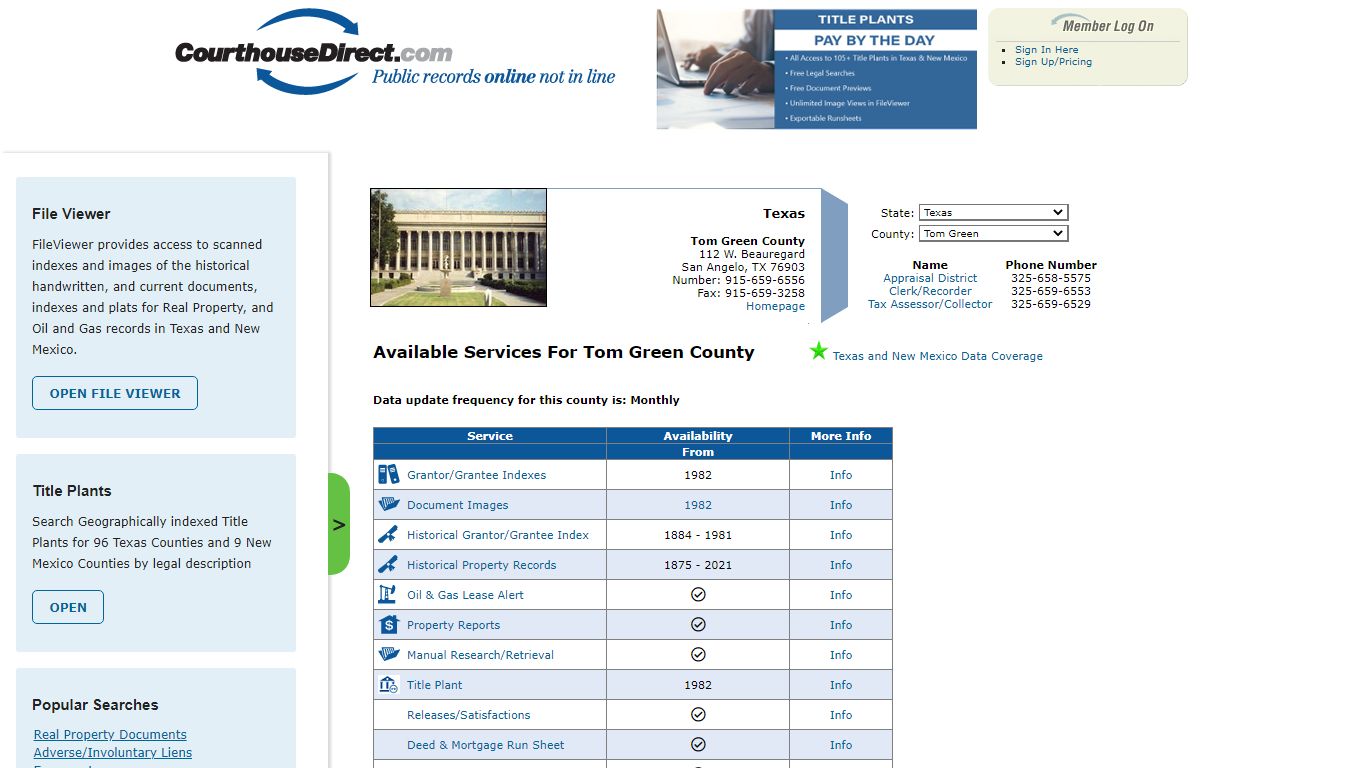Search Tom Green County Public Property Records Online ...